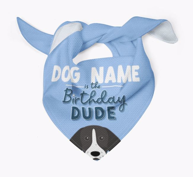 Birthday Dude: Personalized {breedFullName} Bandana